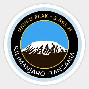 Kilimanjaro peak Sticker